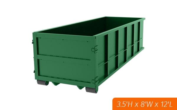 ten-yard dumpsters are a popular choice for residential projects including minor home renovation and yard waste disposal